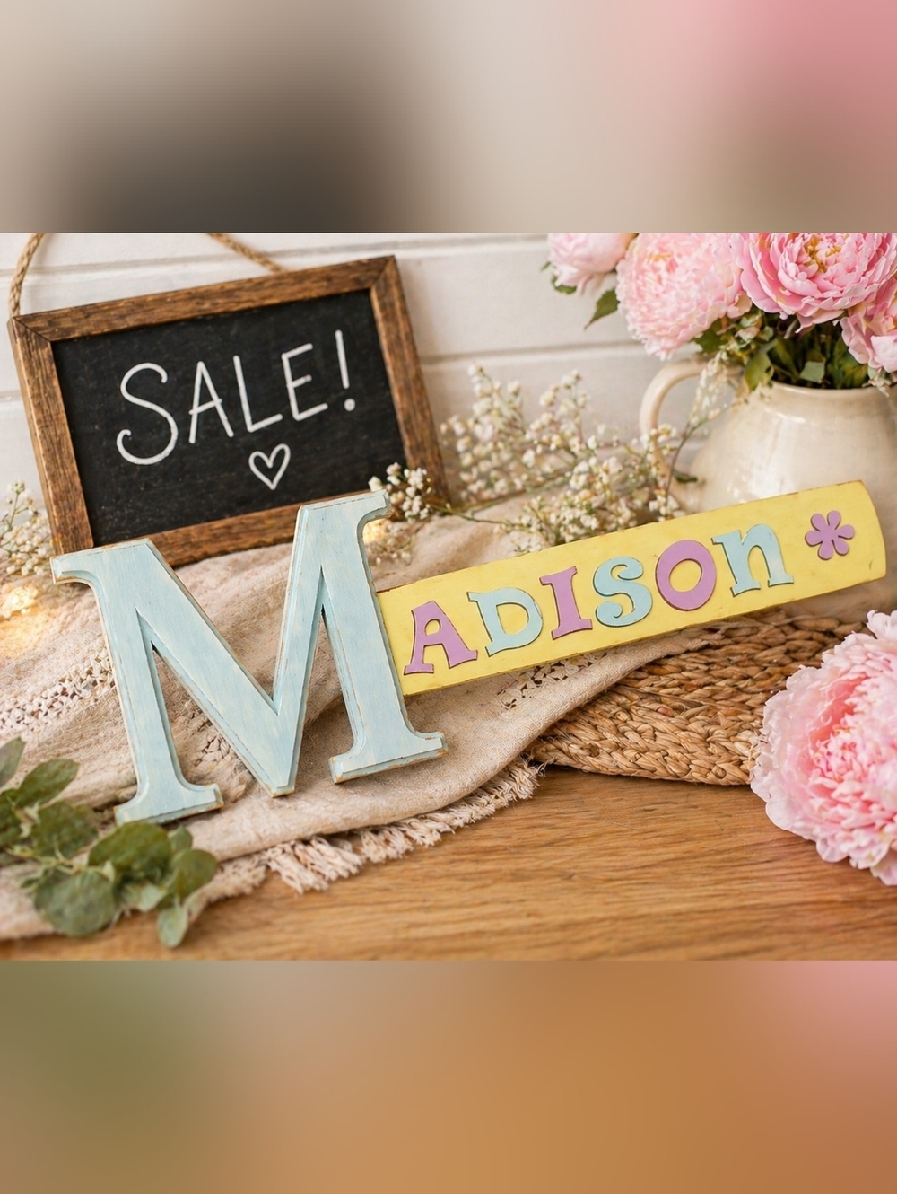 "Madison" Wooden  Decor